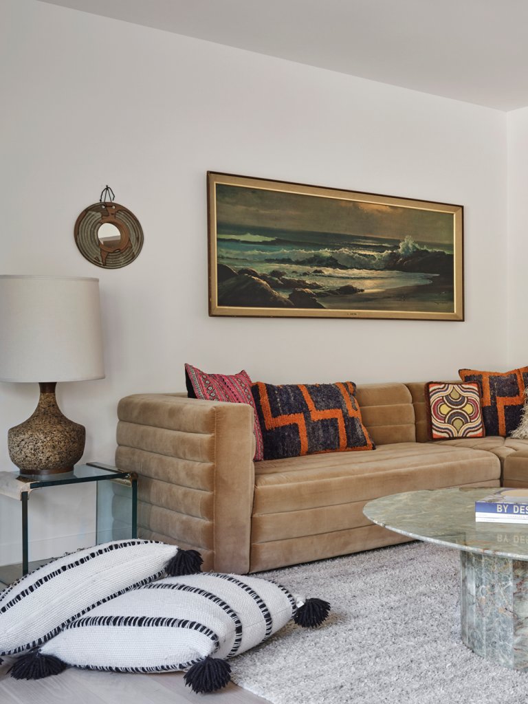 brown sofa